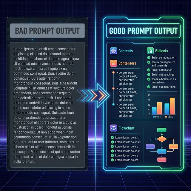 Before and After Prompting Example