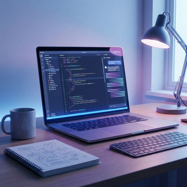 Better Prompts Hero Image showing a clean workspace with AI tools
